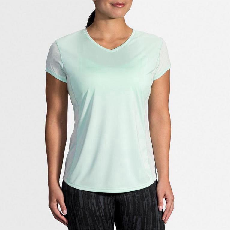 Brooks Stealth Australia - Women's Short Sleeve Running Shirt - Green (017248-FNP)